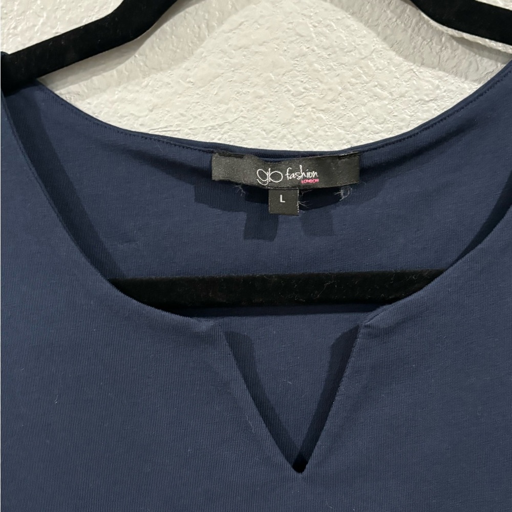 Navy Blue Sleeveless Bodysuit - Picture 6 of 7